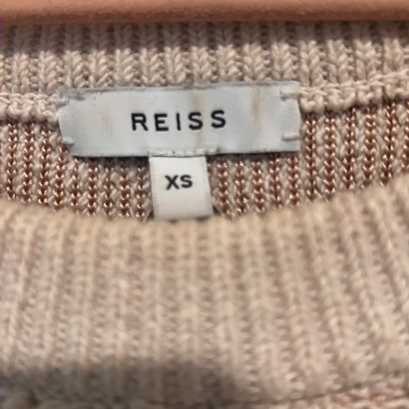 Reiss - Otto Textured Cream Sweater/Jumper - Picture 6 of 7